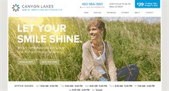 Desktop Screenshot of canyonlakesdentist.com